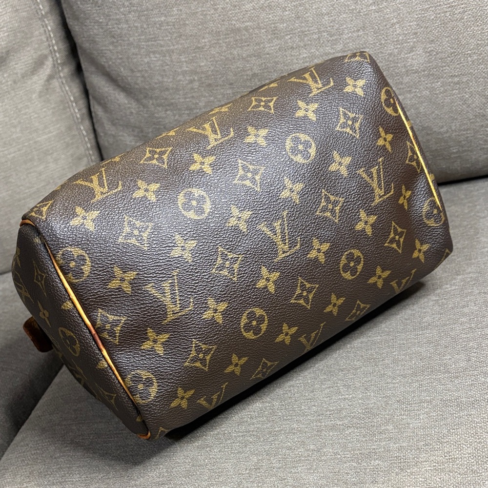Louis Vuitton Speedy 25 Monogram Canvas Boston Satchel Handbag Vintage Authentic - Picture 8 of 17